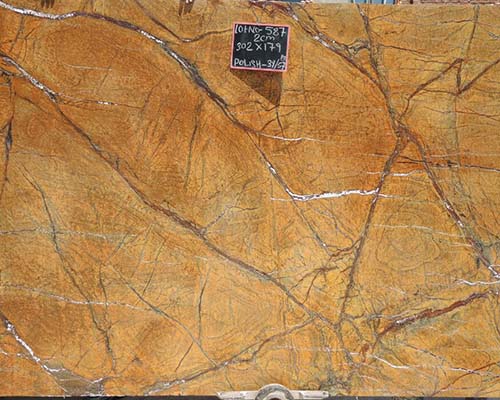 Buy Rainforest Gold Marble Slabs from India