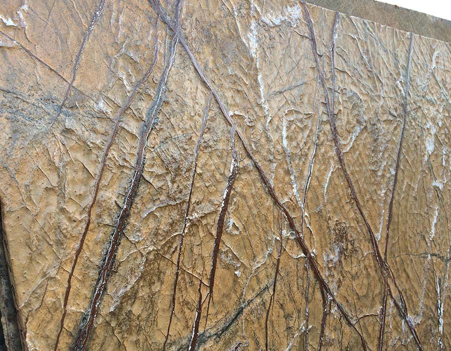 Rainforest Yellow Marble Slab