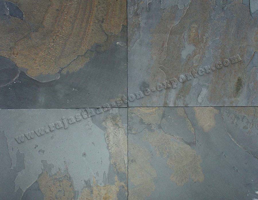Indian Black Slate Floor Tiles