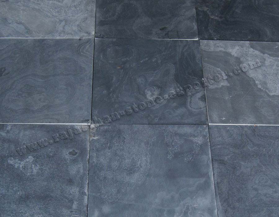 Indian Black Slate Floor Tiles Exporters