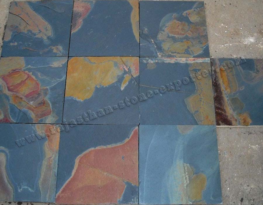 Multicolor Slate Floor Tiles Manufacturers India