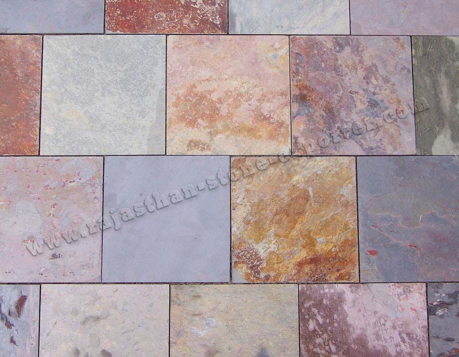 Raja Red Slate Stone Tiles Manufacturer