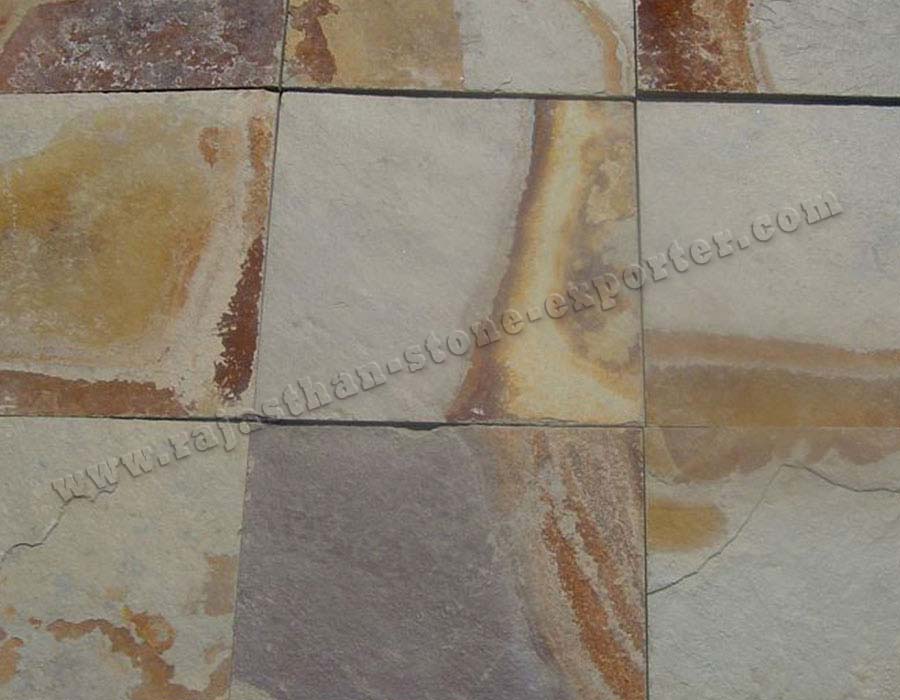 Rustic Yellow Slate Tiles from India
